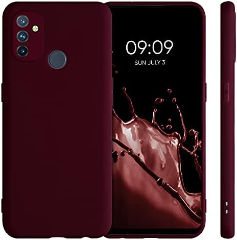 Case Kwmobile Compatível com o OnePlus Nord N100 Case - Capa de silicone TPU protetora suave e suave - Tawny Red