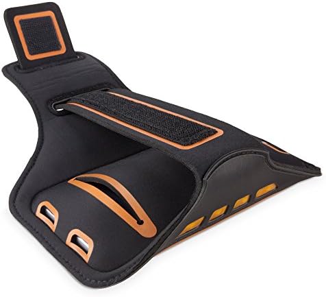 Caixa de ondas de caixa para LG K8 - Braçadeira de esportes de jogbrite, alta visibilidade de segurança dos corredores LED de LED para LG K8 - Orange em negrito