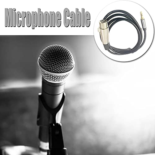 Jikexingmeng 3 pinos XLR fêmea para TRS 3,5 mm Microfone masculino Adaptador de microfones de áudio de áudio para consoles