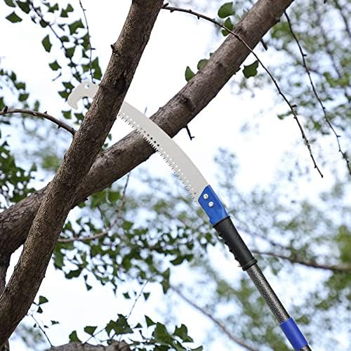 Serra manual extensível para corte de árvores - podador de árvores com extensão de extensão de 10 pés
