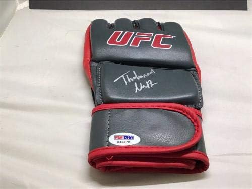 Matt Brown assinou a luva UFC autografada PSA/DNA COA 1B - luvas UFC autografadas