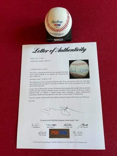 Hank Aaron, autografado beisebol - bolas de beisebol autografadas