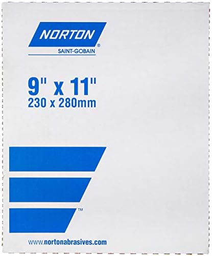 Norton 66261131633 9x11 A2750p Oxidado de alumínio A2750p sem filas de alumínio