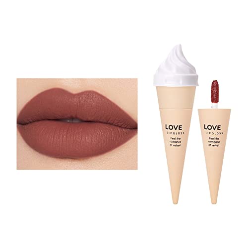 Xiahium Lip Lip Gloss Ice Sweet Lip Glaze Novo maquiagem Lip Lipksk Lip Lip Lip Lip Value Alto Valor Água Non Bust Copo