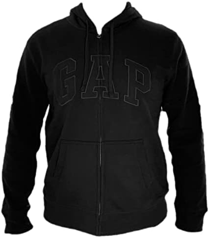 Gap masculino com capuz de lã de zíper masculino