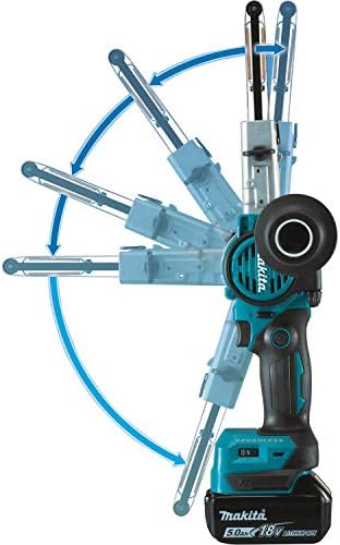 Makita xsb01tj 18v lxt® lítio-íon de íons de arbustos sem fio 3/8 x 21 Kit de lixadeira de detalhe