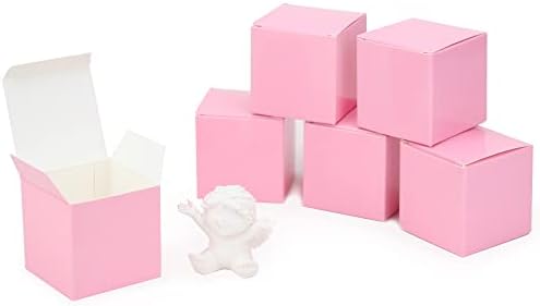 Caixas de papel Wonderpack para embalagem - Caixas de envio rosa - caixa de presente de papelão 2.1х2.1x2.1 polegadas 6 pacote
