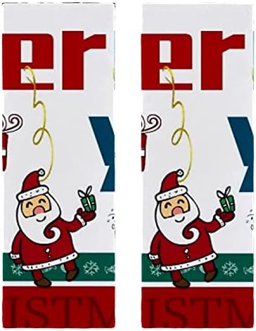 Deyya Feliz Christmas Sports Towels For Men Mulheres Microfiber Toalha Perfeita Viagem e Esportes e Toalha de Praia 11,5 X 32 Confriamento de toalhas de resfriamento de 2