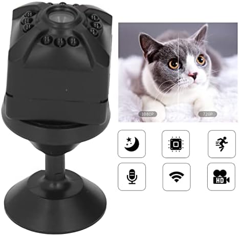 Câmera de segurança qiilu, câmera de segurança x5 mini wifi 1080p hd noite em tempo real em tempo real de controle remoto