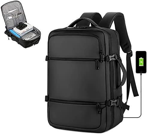 Men Travel Laptop Backpack USB Charging Casual Rucksack