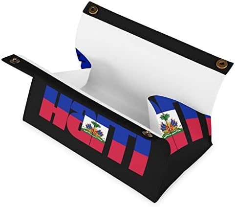 Bandeira da caixa de tecido Haiti Capa de papel facial Organizador do organizador do guardana