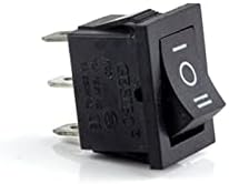 Interruptor de balanço de cusstalmente 5pcs kcd1 switch de push botão de push mini switch 6a-10a 250v kcd1-101 2pin 3pin snap-in/off 21 * 15mm preto vermelho branco suprimentos diy branco