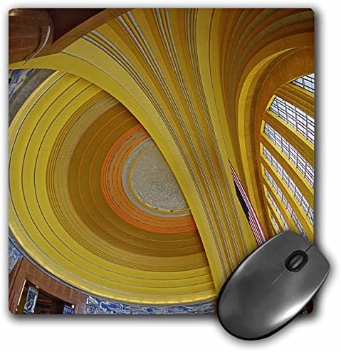 3drose LLC 8 x 8 x 0,25 polegadas Mouse pad, arquitetura Art Deco, Centro do Museu Cincinnati, Ohio, Adam Jones