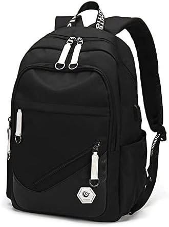 Sopnorm Boys School Backpack Kids Black Bookbag para adolescentes à prova d'água do ensino médio