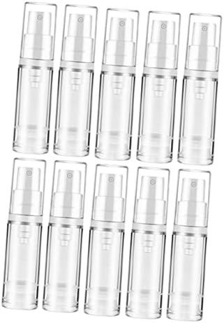 Tendycoco 10pcs Toner de spray de plástico Óleos transparentes PERFUMAS CLEANAGEM Mini garrafas de garrafas de recipiente de recipientes