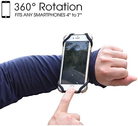 Portador de telefone da pulseira, Igooke 360 ​​° Rotatable Universal Sports Wrist para iPhone 12 Pro Max/Galaxy S21 Ultra/Nota 20