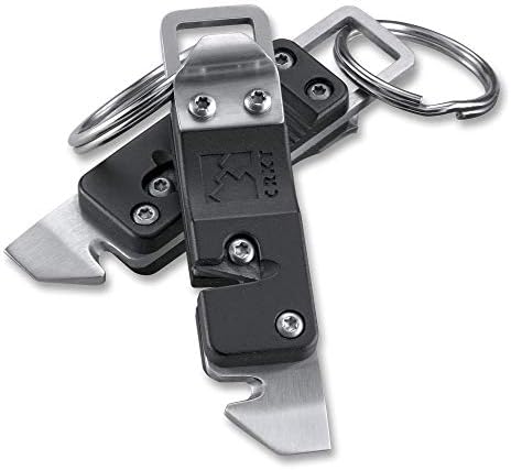 CRKT Micro Tool e Key Chain Sharpner: Multi-Tool for Everyday Carry, cortador de cinto de segurança, apontador de