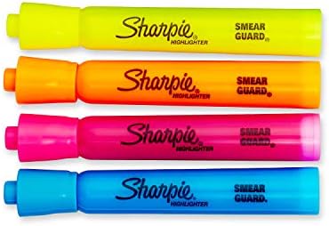 Highlighters de estilo de sotaque de sotaques, 4 marcadores coloridos