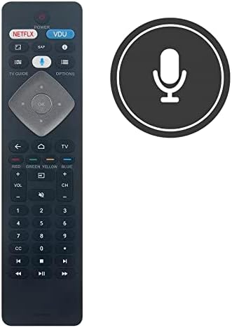 Beyution BT800 Voice Remote Control Fit for Philips TV 65PFL5602/F7 65PFL5504/F7 50PFL5604/F7 43PFL5704/F7 55PFL5704/F7 50PFL5704/F7