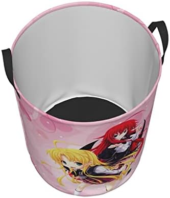 Anime High School DXD cesta de lavanderia impermeável redonda cesto de roupa suja de roupas sujas cestas de lavanderia