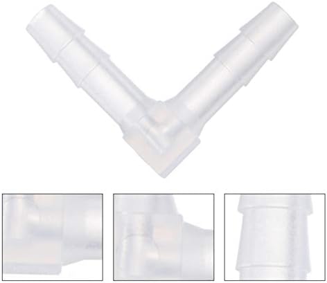 Conector de mangueira de água de quintal 10pcs tubulação de aerona aérea aquário L em forma de 4 mm de plástico de válvula