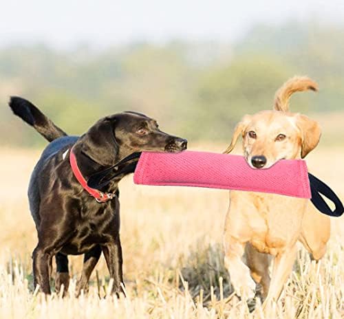 Cão de brinquedo de cão de cão Clysoru ， travesseiro de mordida de juta dura - equipamento durável, de treinamento - filhote de cachorro