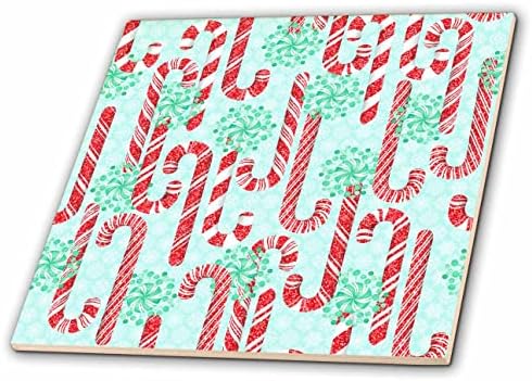 3drose Cassie Peters Christmas - Canes de doces - azulejos