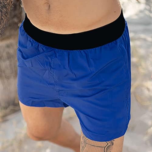 Shorts míshui para homens atléticos masculino casual respirável sólido curto calça cintura elástica de calça curta fios de calça homens