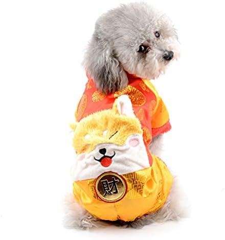 Zunea acolchoado gato pequeno gato chinês Trajes tradicionais de tang, puppy jumbo de inverno