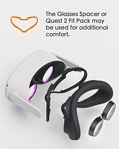 Lente de óculos Amavasion Inserir compatível com Meta/Oculus Quest 2, Amavasion VR Glasses Customized Fácil de instalar quadros