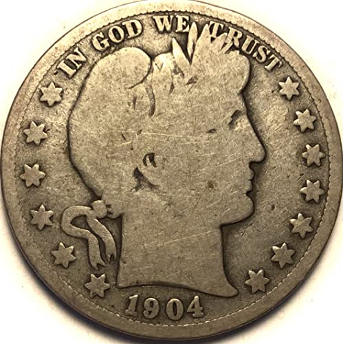 1904 S Barber Silver Half Dollar Good