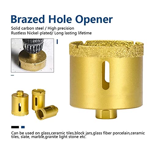 Core de perfuração de diamante seco a vácuo Bits M10 Thread Bit Burs Diamond Hole Diamond Swer Ceramic Tile Ferring Tool