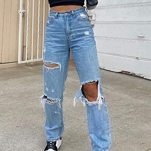 Calça de carga Aihou Mulheres na cintura alta streetwear de luto de hip hop calças de moletom de colheita solta as calças casuais