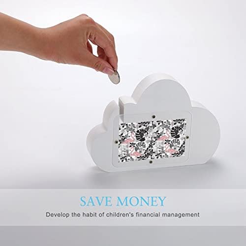 Flamingo Palm Flowers Piggy Bank Cloud Shapes Money Bank para meninos Presentes de meninas