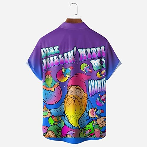 2023 nova flor de flor curta camisa de verão masculino estilo de praia relaxada Camisa preguiçosa e preguiçosa camisa de manga