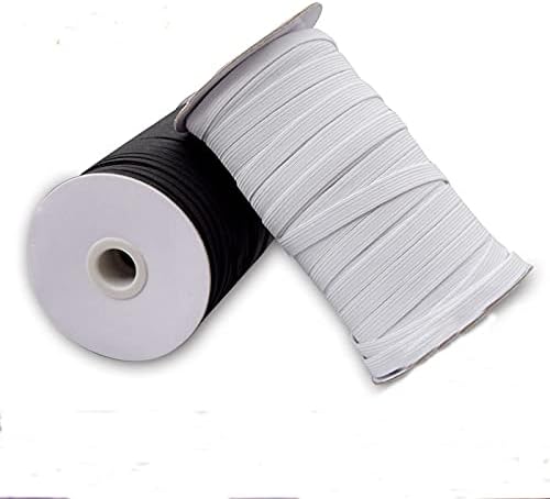 Herrmosa White Black Elastic Bands 3/5/6/8/10/200 mm Kleine Elastiekjes Cordão elástico para roupas de vestuário de roupas