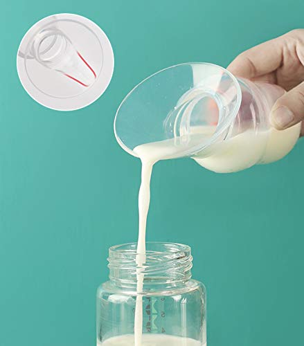 O coletor de leite Manual da bomba de mama alimentador de silicone, coletor de leite de leite com vazamento de vazamento