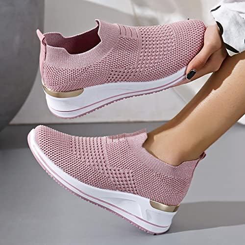 Corrida Mesh Sport Trainer plana Sapatos femininos Sapatos ao ar livre Sapatos casuais Fitness Foam Women Sneakers