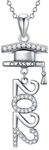 ALPHM 2022 CARRA DE CARRO DE 2022 925 Colar de graduação para a graduação da graduação de prata esterlina para presentes de jóias para mulheres