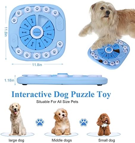 OH PAOPAO DOG Puzzle Toys Puppy Trate o quebra -cabeça de alimentos Brinquedos de alimentação lenta para treinamento de QI, enriquecimento