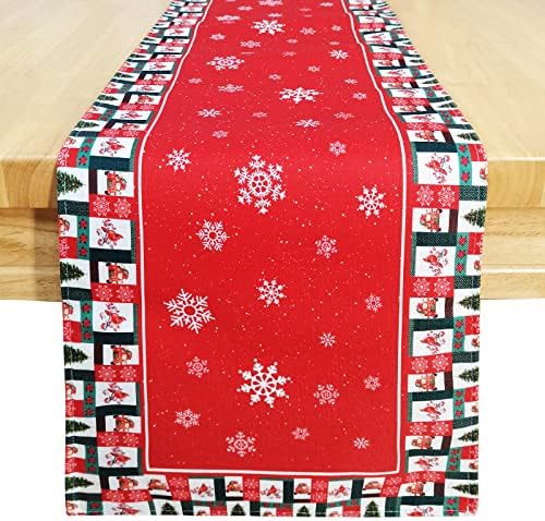 Lifesmells Tolera de mesa de Natal Redida Vermelho Indoor Red Toneira de mesa de impressão de poliéster à prova d'água de