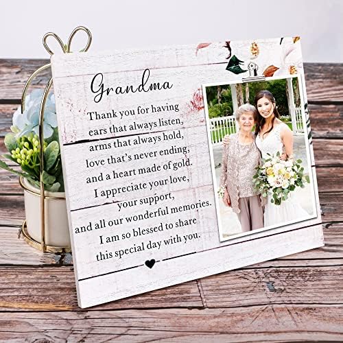 Presente de quadro de imagem para a vovó da noiva, avó do casamento da avó Birde, avó do noivo presente de casamento do noivo,