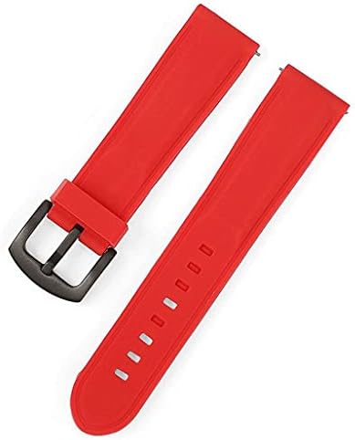 Douba Watchband 18mm 20mm 22mm 24mm Sport Strap Strap Men Women Band Band Bracelete de borracha Buckle de aço inoxidável