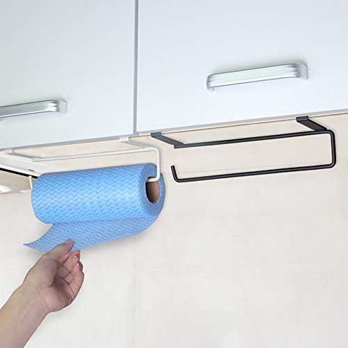 Yuanflq gancho tipo cozinha rolo de papel toalheiro rack de armazenamento rack de artesanato de armazenamento doméstico