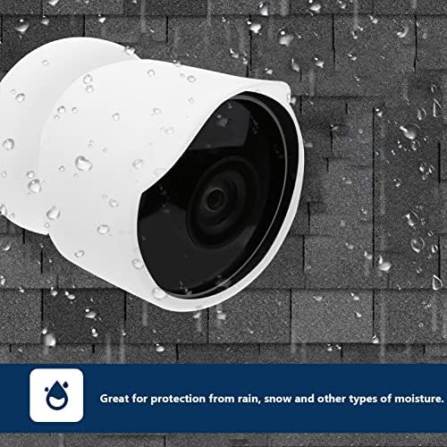 Mobestech Camra Case Protector White Silicone Cam Camera Snow Câmera externa interna para Shell Weather Rain Compatível