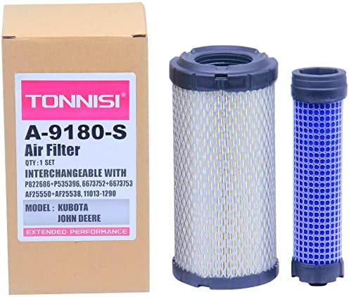 TONNISI A-9180 Air Filter Replaces P822686 & P535396,102558201,11013-1290,11013-7029,11013-7048 AF25550,546449,6449,RS3715,PA4632,820263