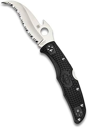 Matriarca Spyderco 2 faca leve com abridor de Emerson e 3,57 VG -10 Steel Reverse S Blade - SpyderEdge - C12SBK2W