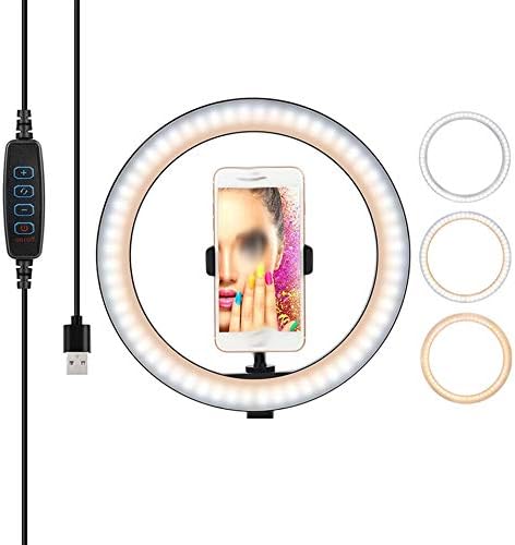 EODNSOFN Shooting Selfie Circular Photo Ring Light LED de vídeo fotográfico Câmera Lâmpada de Lâmpada de Iluminação do Telefone