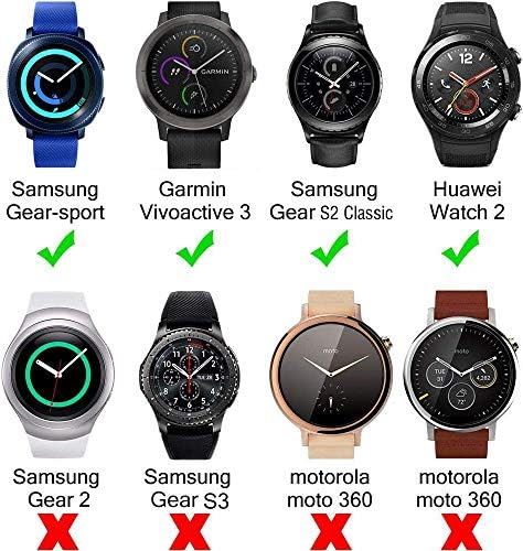 2 pacote para Samsung Galaxy Watch 5 Band/Samsung Galaxy Watch 4 Band 40mm 44mm, 20mm Bandas de silicone para Samsung