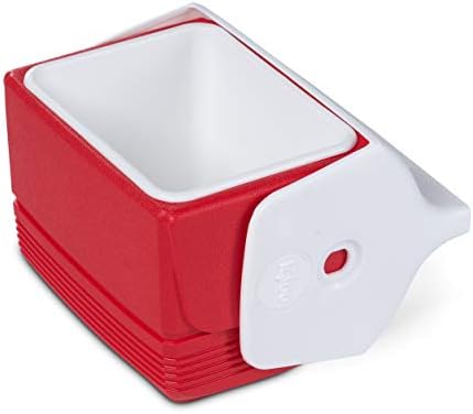 Igloo Playmate Pal 7 Quart de tamanho pessoal branco, 11,75 x 8,25 x 12 polegadas, 7 qt vermelho